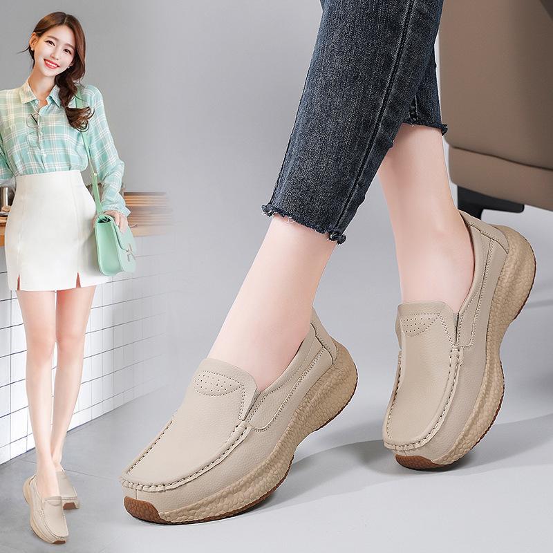 2025 Large Size Spring and Autumn Women's Light and Comfortable Casual Trend, One Pedal Thick Sole Does Not Fall Off the Heel Half Slippers