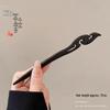 High-End Chinese Wooden Hairpin with Tassels – Ancient Style Ebony Faux for Women