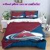 Set Copripiumino Trapuntato con Motivo Logo Hockey su Ghiaccio Federa Decorazione per la Casa Regalo di Compleanno (1* copripiumino + 2* federe, senza imbottitura)