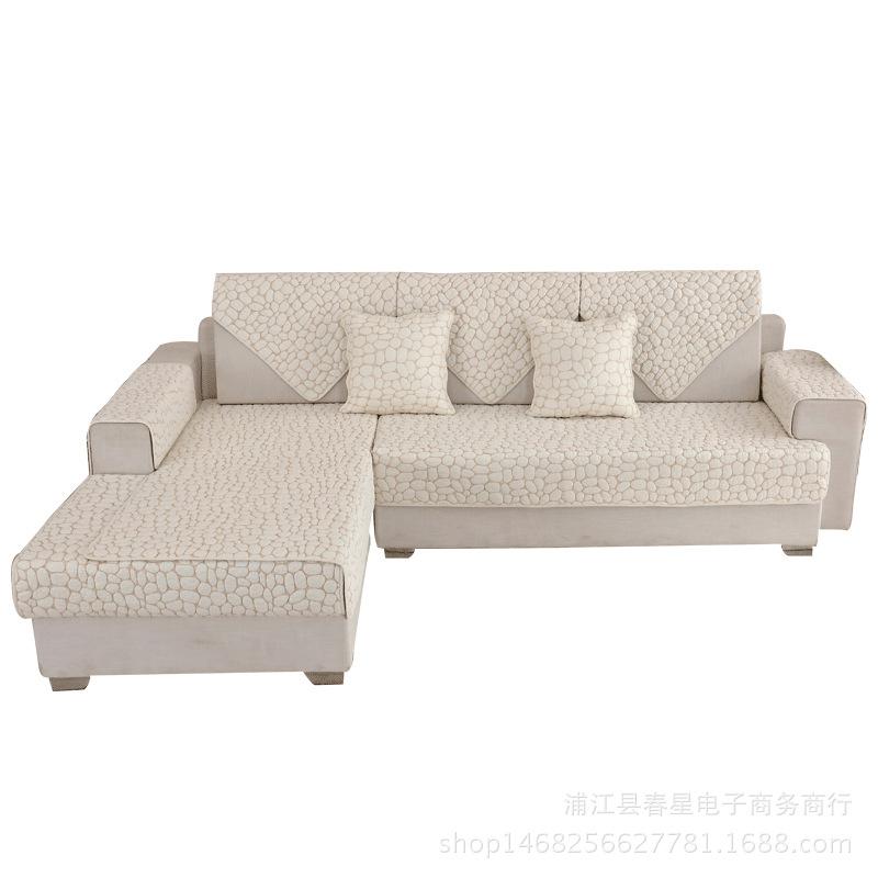Manufacturer Nordic Pure Cotton Sofa Cushion, Four-Season Simple And Modern Universal Non-Slip Back Cotton Sofa Cover Towel Seat Cushion