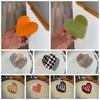 Korean Style Acetic Acid Hair Claw Elegant Plaid Hair Claw Hair Accessories Heart Shark Clip  Gifts