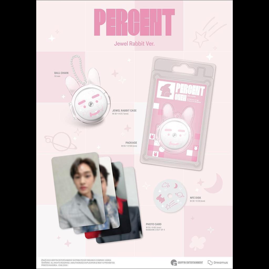 ONEW (SHINee) - PERCENT Jewel Rabbit Ver. 2nd Album