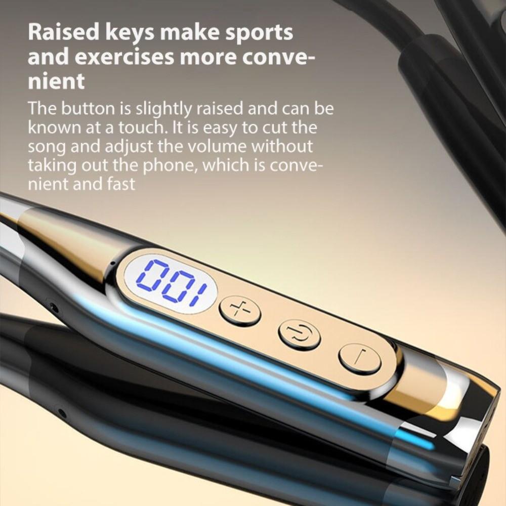Neck-mounted Wireless Bluetooth Earphones Waterptoof Sports Headsets  Mobile Phone