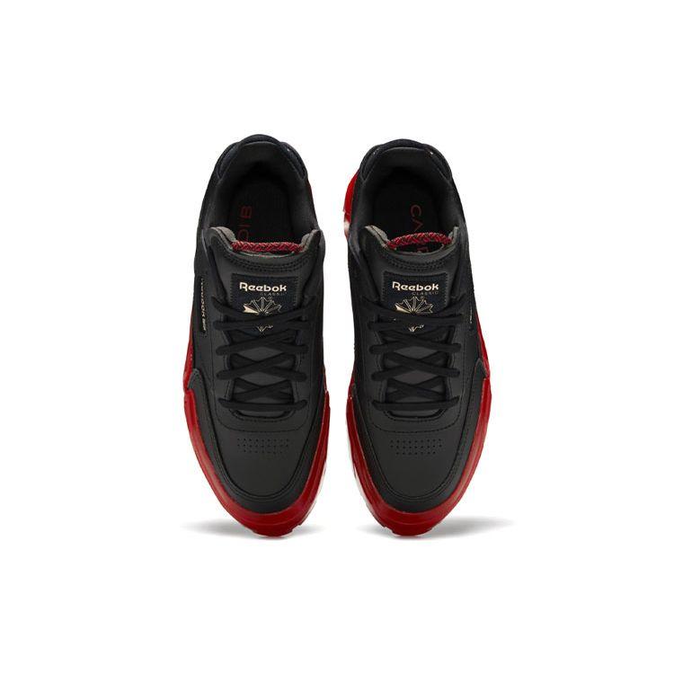 Reebok Club C Cardi B Core Black Vector Red Rose Gold H05179