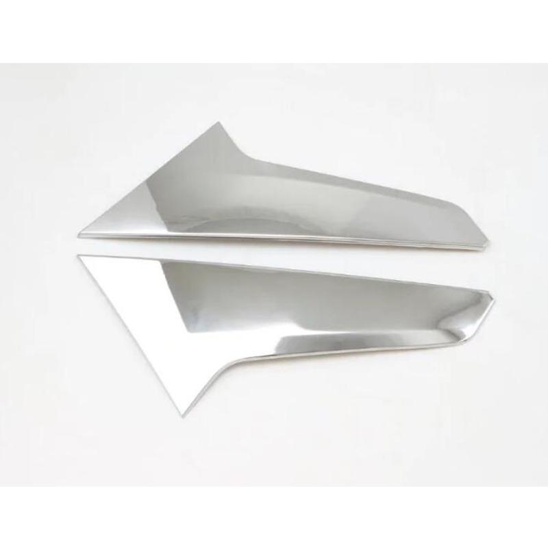 Car Styling Rear Tail Spoiler Side Triangle Molding Window Bezel Trim For Chevrolet Equinox Third GE 2017 2018