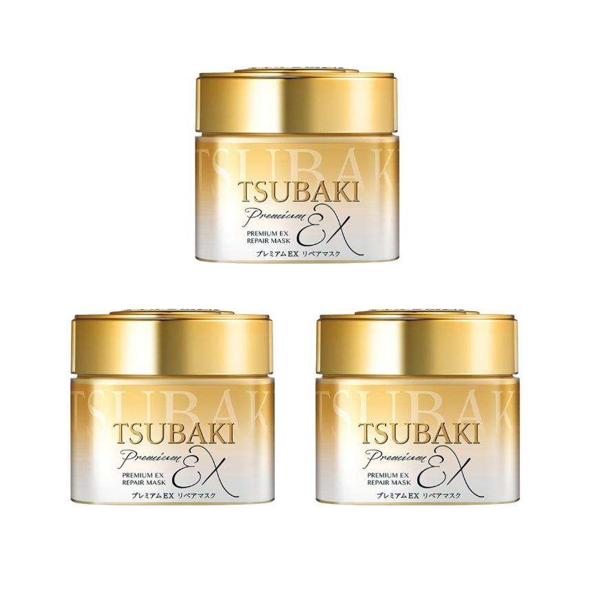 Tsubaki Premium EX Repair Mask 180g OR 180g+150g Refill with Pump (4 Options)