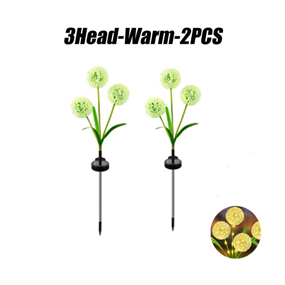 LED Solar Flowers Lawn Lights Outdoor Waterproof Warm Light Garden Decoration Lamp For Walkway Path Villa Yard Driveway