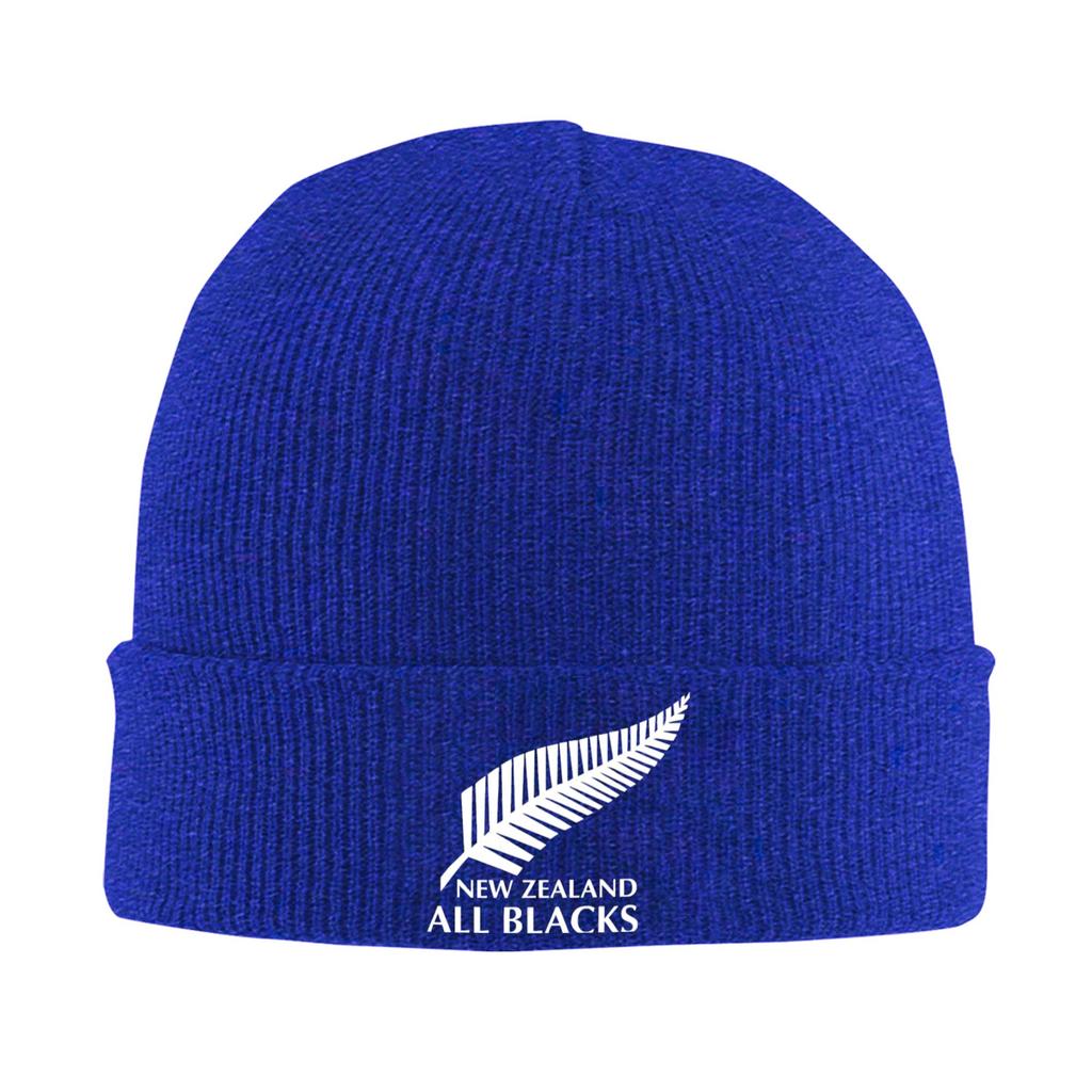 All Blacks Rugby Knitted Hat for Women Men Skullies Beanies Autumn Winter Hat Acrylic Warm Melon Cap