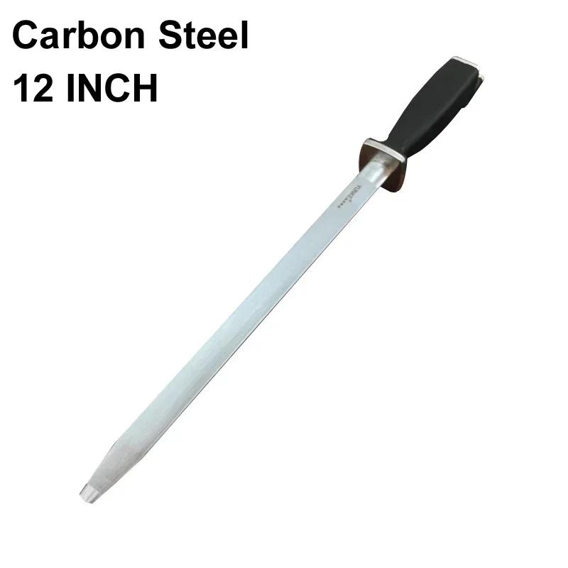 TAIDEA 12 Inch Knife Sharpening Rod Musats Ceramic Professional Kitchen Knives Carbon Steel Sharpen Marching Sharpening Steel