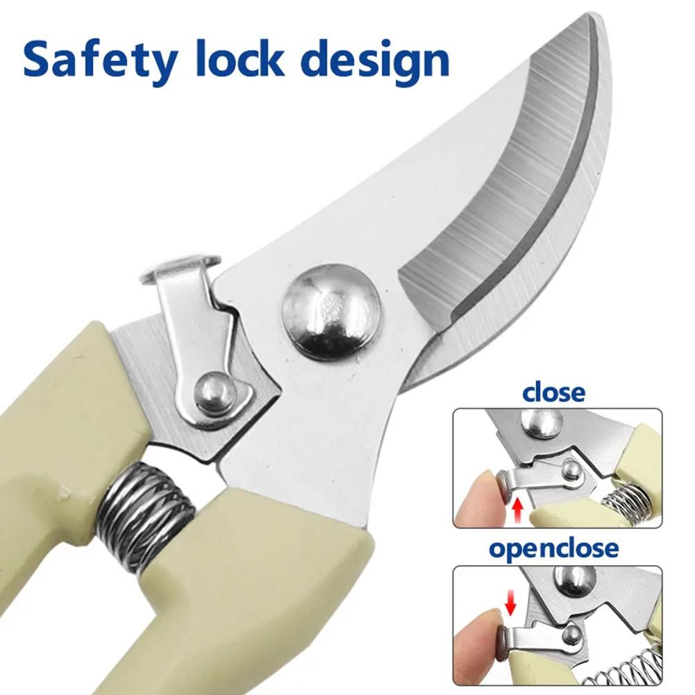 Stainless Steel Scissors Flower Cutting Flower Arrangement Pruning Fruit Tree Garden Branch Cutting Household Grafting