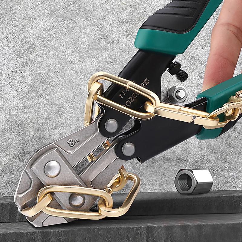 Mini Cutter de Bolturi 8" Multi-unealtă Tăietor de Cablu de Oțel Cutter de Bolturi Clește de Prindere Cablu de Sârmă Economisire de Efort Foarfece de Tăiat Multifuncționale