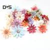 100Pcs/Bag Easy To Maintain Artificial Flower Head Fadeless Fabric Beautiful Garland Fake Flower Wedding Decor