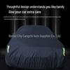 Cotton-Insulated Car Cover with Sun Protection, Aluminum Foil Layer, Universal Fit