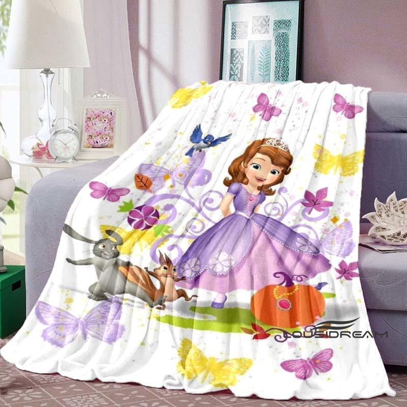 

Disney Sofia The First Cartoon Soft and Fluffy Blanket, Suitable for Children and Adults, Can Be Used As A Sofa Blanket. 75x90cm