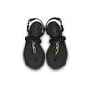 Louis Vuitton Dita One Strap Sandals Women's Black 1ABGT5