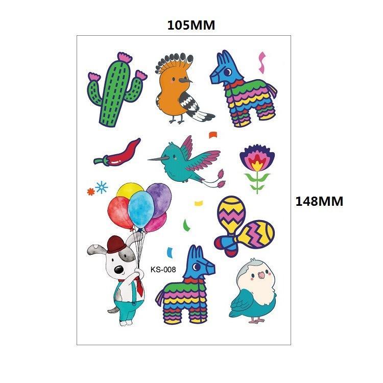 Kinder Tattoos Aufkleber Glitzer Goldstaub Cartoon Schmetterling Regenbogen Insekt Sonnenblume Farbset Niedliche Aufkleber