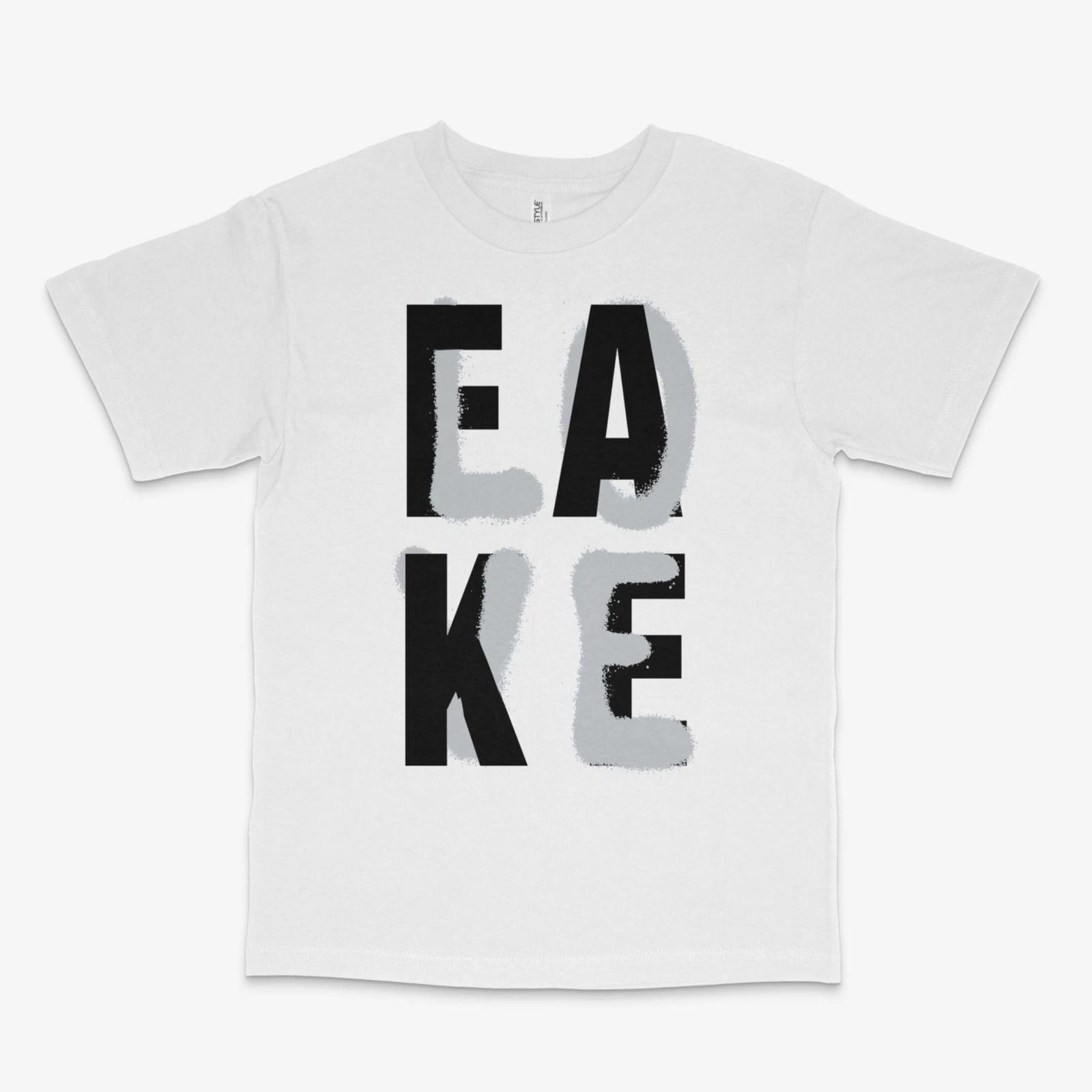 Fake Love Fear 4s White Tee M