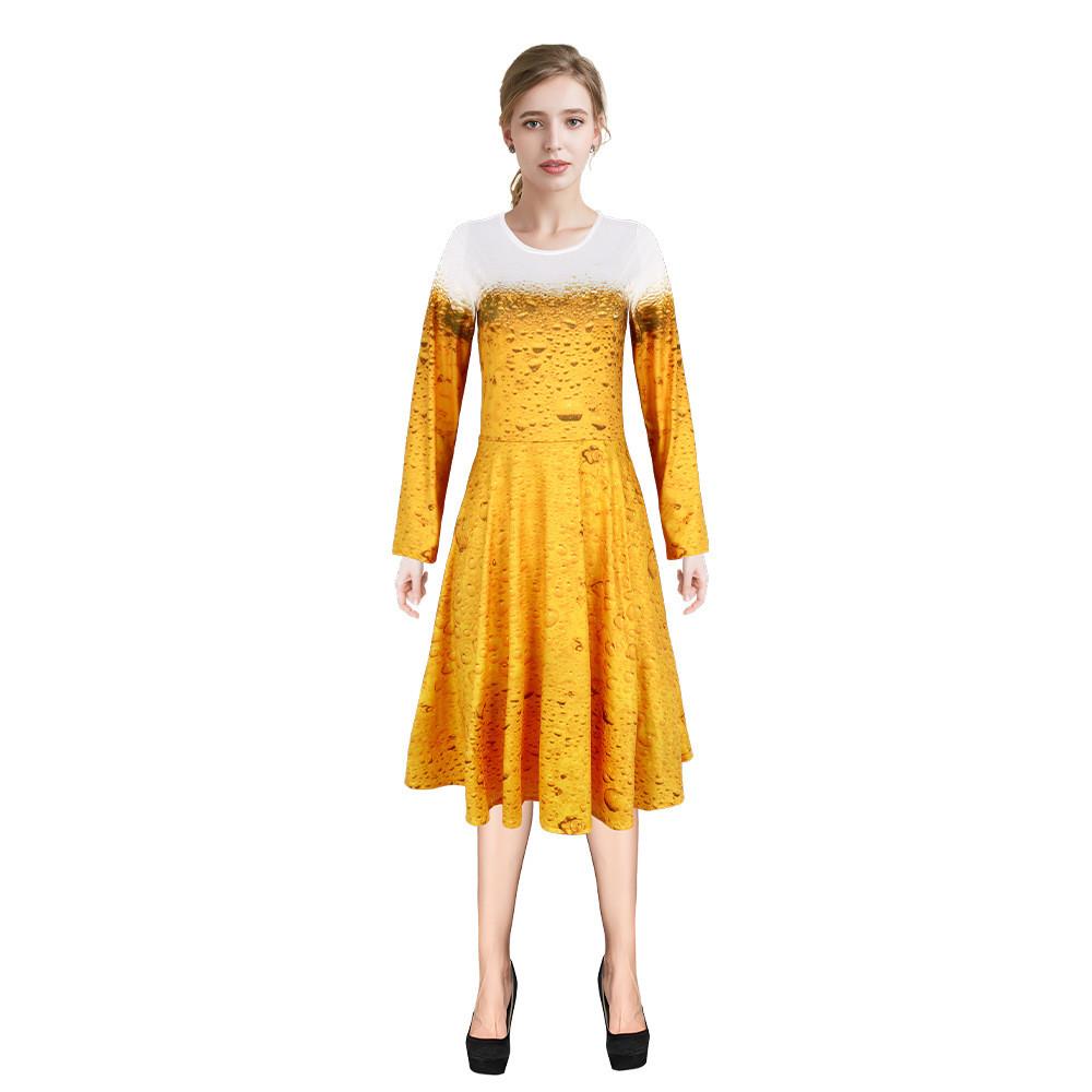 Herre Tema Øl Ytelsesdrakt Kjole Cosplay Kostyme Halloweenfest Gave