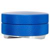 Kaffeeverteiler Tamper aus Edelstahl Kaffeepulver Presshammer Höhenverstellbar Blau 3 Abgewinkelte Hänge 58mm