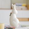 Růžový králík Domácí zahradní dekorace Stolní ozdoby Dárek Pohádková zahrada Miniatury Kawaii doplňky Figurka