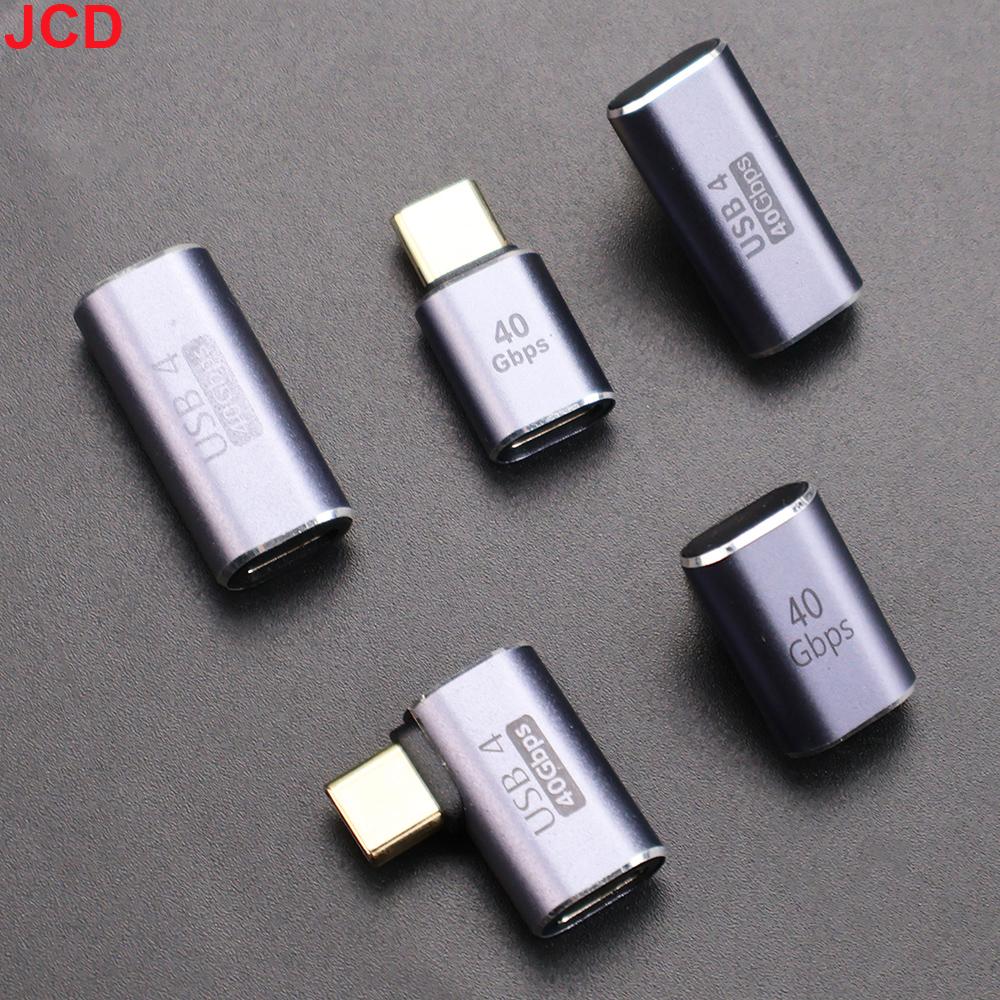 USB4.0 40Gbps OTG Type C 90 Degree Adapter 100W 5A USB C To Type C Fast Charging Converter USB C Data Adapter For Macbook 8K60HZ