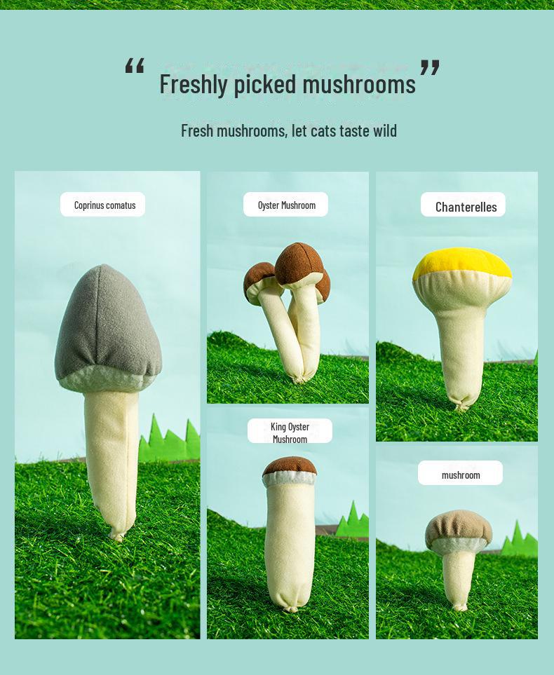 Catnip Plush Finger Toys with Rattle Paper - Pet Educational Chew Toys