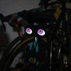 Smart Bike Tail Light Devil Eyes Bicycle Rear Light Waterproof Bike Motorcycle Acc Led For Night Riding With Type C Rechargeable