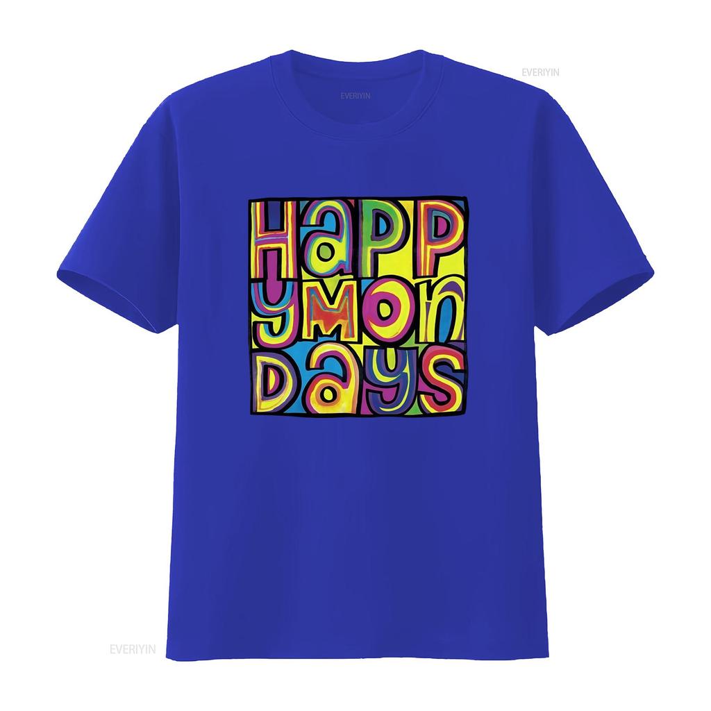 Vintage Y2K Happy Mondays English Indie Rock Band Promo Music T Shirt Size M Vintage Washed Stretched Streetwear Homme