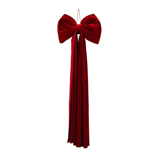 Large Christmas Tree Topper Bow Red Velvet Ribbon Gift Bows for Home Wreath Birthday Wedding Party Room Wall Backdrop Decoration