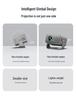 New T7P High Lumens HD Projector: Smart Phone Connect, Wall Projection for Bedroom/Dorm.