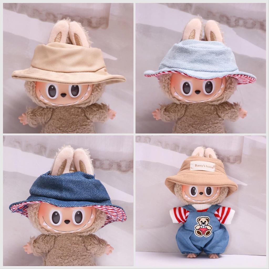 Colgante de Sombrero Labubu de 17cm: Accesorio de Ropa/Llavero/Colgante para Bolso de Hombro/Vaso de Agua