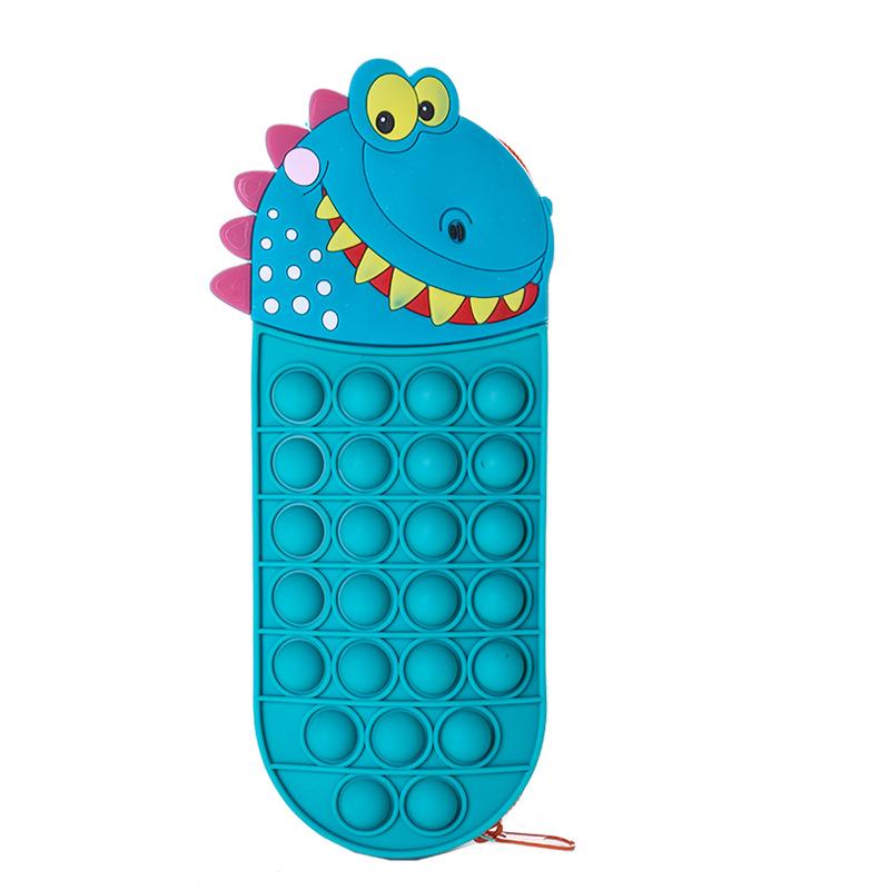 Cartoon Unicorn Pencil Case - Press And Squeeze For Relaxation, Large Capacity Pencil Box, Children's Cute Stationery Bag