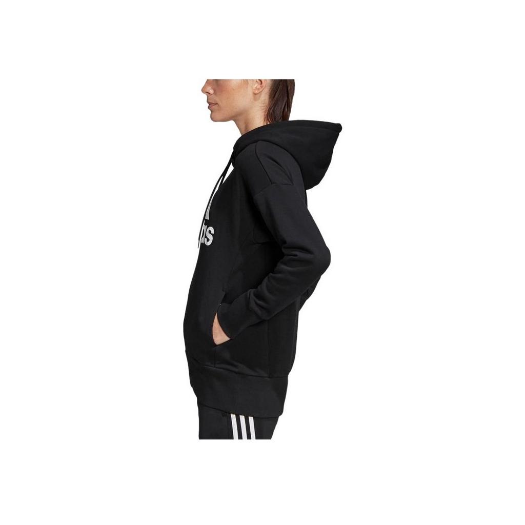 Adidas Loose-Fit Hooded Sweatshirt Women Tops Black FM1044