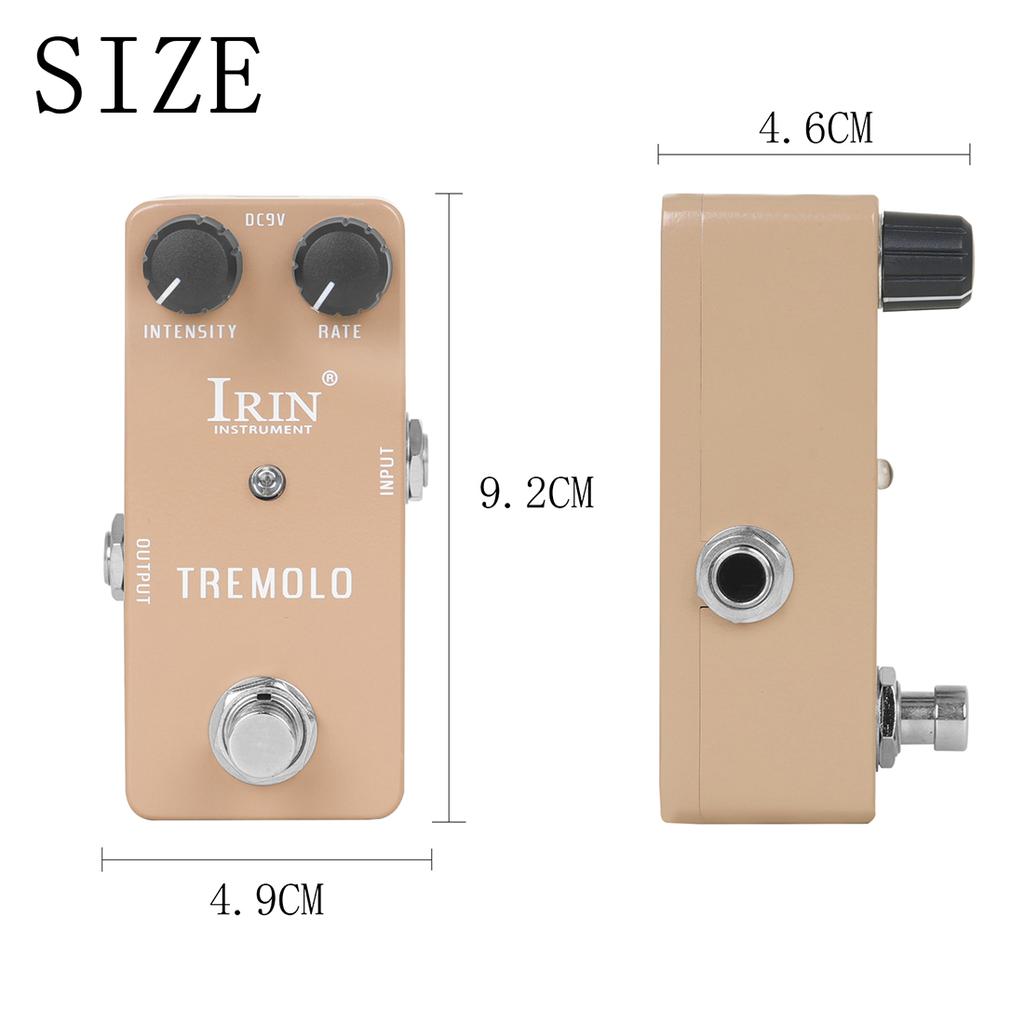 IRIN RS-09 Tremolo Pedal Guitar Pedal Old Tube Amplifier Retro Vibrato Effect Pedal Guitar Parts & Accessories True Bypass