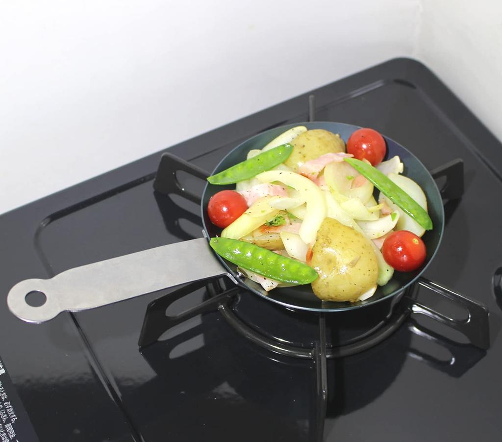 Fujita Metal Iron Frying Pan Mini 13cm Outdoor BBQ Camping Suite 968100
