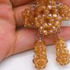 Keychain Pendant, Cartoon Bear Handcrafted Metal Keychain with Glossy Realistic Surface, DIY Animal Beading Kit for Backpack or Handbag