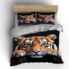 Tiger Face Close-Up Artwork Bedding Duvet Cover Set  (1*Duvet Cover 2*Pillowcases, without duvet insert)