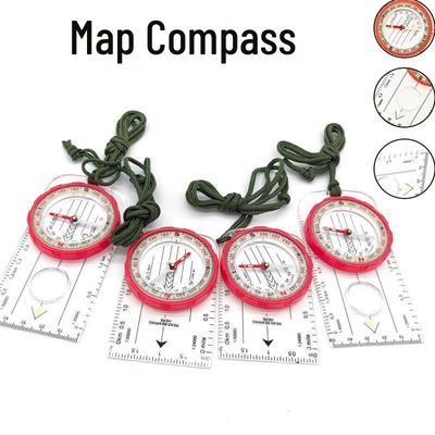 High-Precision Student Compass with Ruler and Luminous North-Seeking Feature for Orienteering
