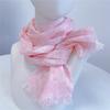 Spring and Summer Cotton Printed Fresh and Elegant Lightweight Neck Protection Women's Scarf
