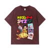 275 GSM Washed T-shirts 100% Cotton Dragon Ball V34 Daima Print Unisex Heavy Cotton T Shirt