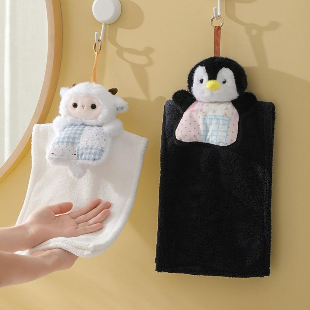 Cartoon Handkerchief Plush Cleaning Hand Cloth Kitchen Cute Wipe Cloth Cleaning Tool