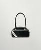 Satur Lawton Contrast Bowling Bag Black