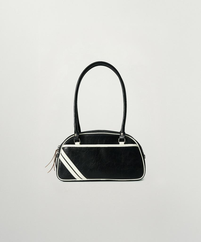 Satur Lawton Contrast Bowling Bag Black