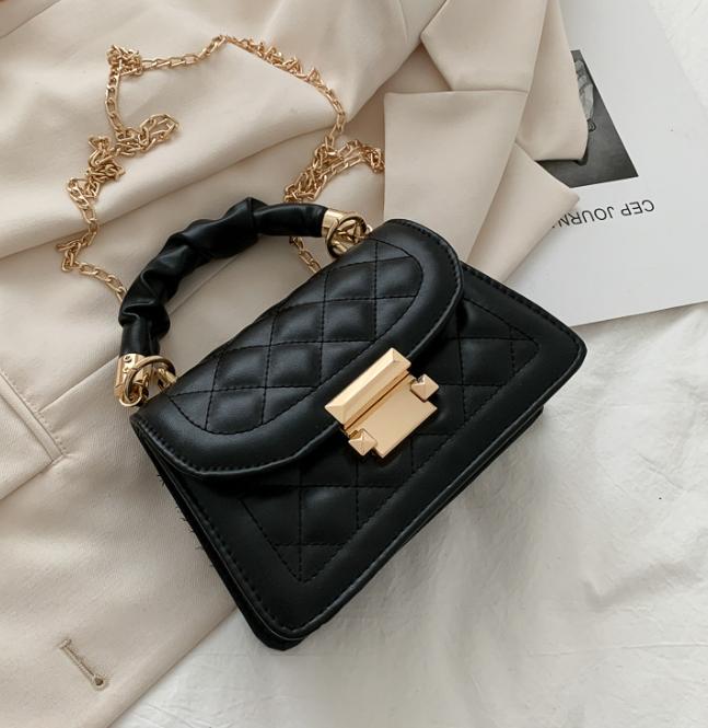 Ladies' handbag popular Korean fashion chain crossbody, internet celebrity handbag, small square bag