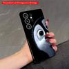 2DFlat Samsung Phone Case Cute Penguin Eyes Phone Case Applicable To Galaxy S23 S24 S25ULTRA S26 A12 A14 A15 A16 A54 A55