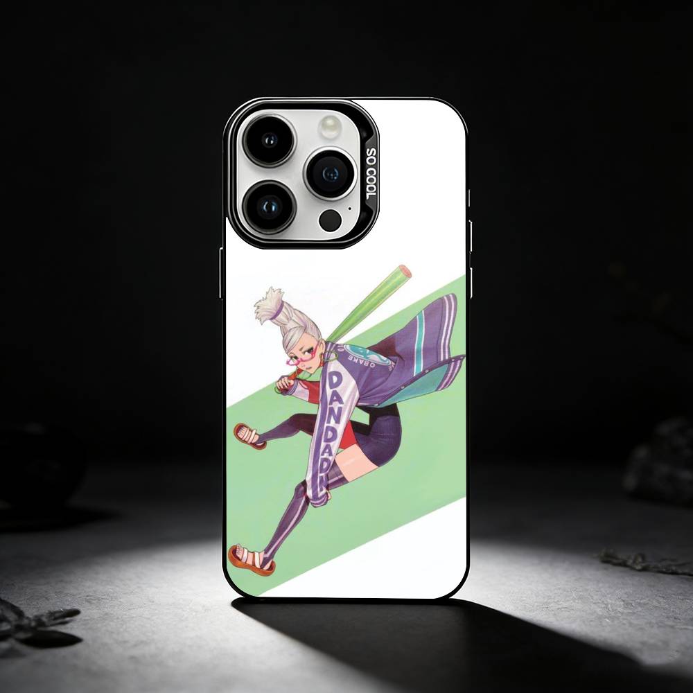 Seiko Ayase D-DandadanS Handyhülle Für iPhone 17,16,15,14,13,12,11 Plus,Pro Max,XS,Farbige silberne Handyhülle