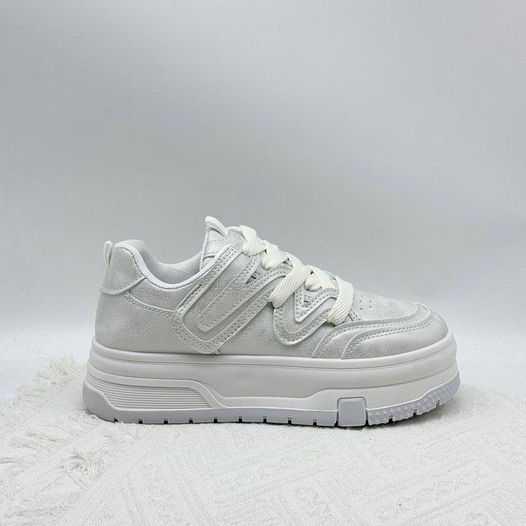 

thick-soled real soft leather little white shoes women s 2025 spring new Korean version versatile sports lightweight casual board shoes 40