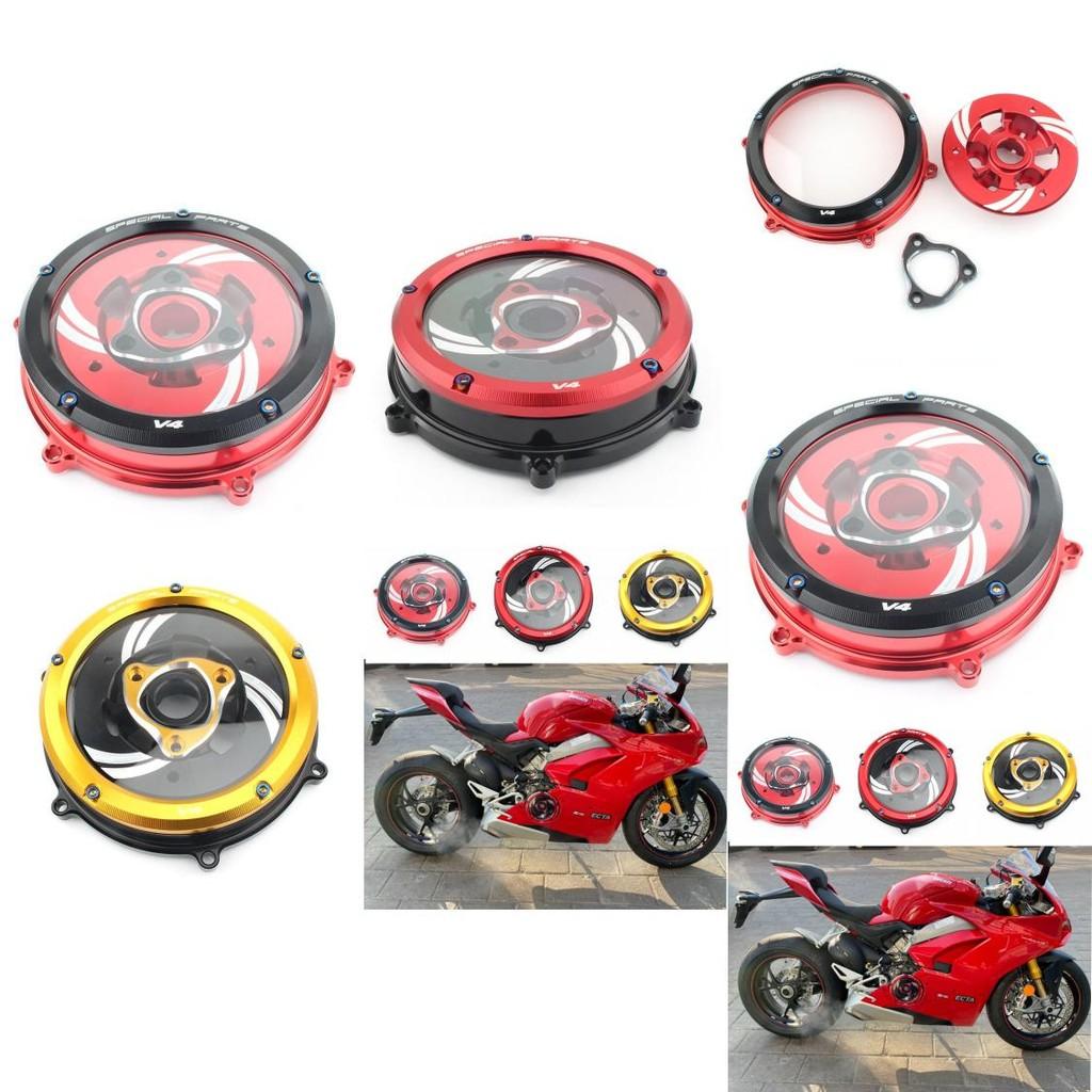 Custom Transparent Clutch Cover For Ducati Panigale V4 And V4s Enhanced Aesthetics
