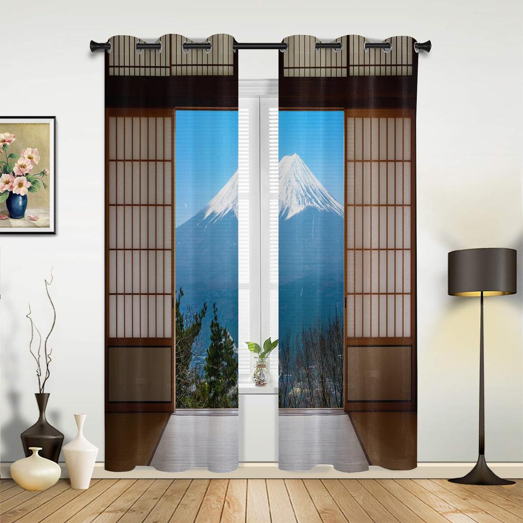 Houten Deur Textuur Vintage Gordijnen voor Slaapkamer Woonkamer Draperieën Keuken Kinderkamer Raamgordijn Moderne Huisdecoratie