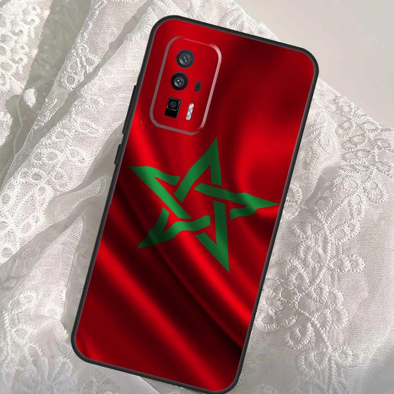 Morocco Moroccan Flag Case For Xiaomi 14T 11T 12T 13T Pro 13 14 Ultra POCO X6 Pro M6 X3 X5 M5s F3 F5 F6 Cover